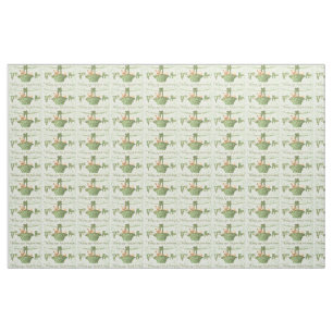 Tissu Cochon Shamrock quatre feuilles Clover Garland ver