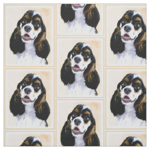 Tissu Cocker Spaniel (Parti) Peinture - Art original de