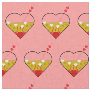 Tissu Coeur de Shirley Temple