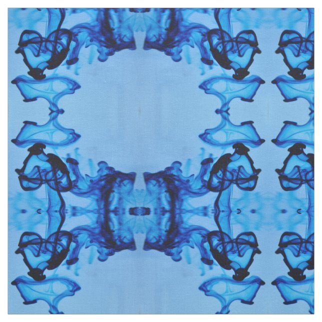 Tissu Coeur de teint bleu (Échantillon)