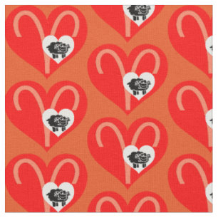Tissu Coeur de zodiaque de Bélier