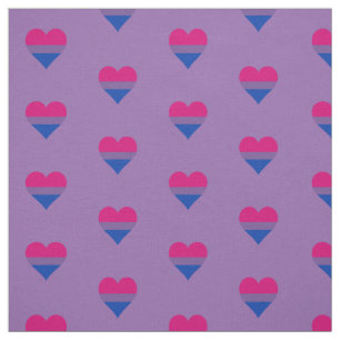 Tissu Coeurs de fierté de bisexualité