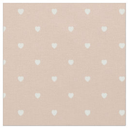 Tissu Coeurs Pointe Rose Push Mignonne