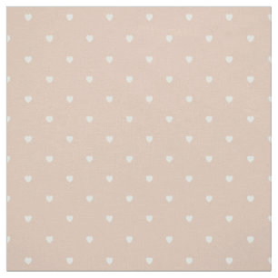Tissu Coeurs Pointe Rose Push Mignonne