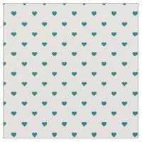 Coeurs pointes Polka Turquoises foncés