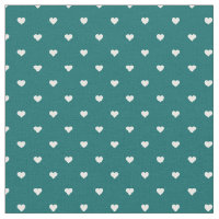 Coeurs pointes Polka Turquoises foncés