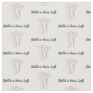 Tissu Coiffeur personnalisé Tan Scissor Comb