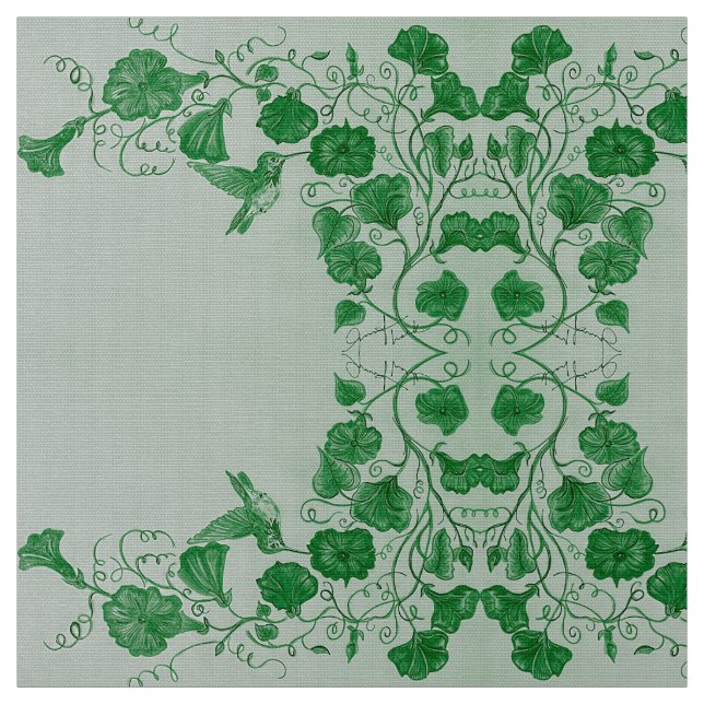 Tissu Colibri vert de mars (Échantillon)