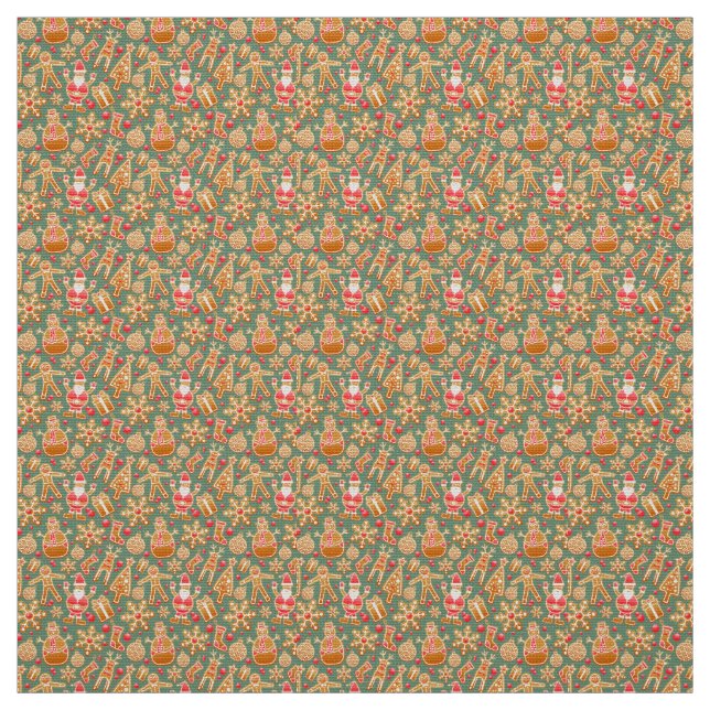 Tissu Collage de Noël (Échantillon)