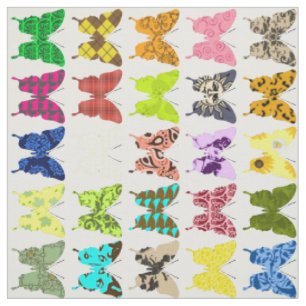 Tissu Collage de papillon