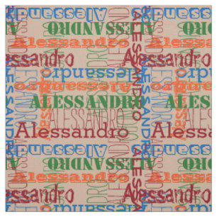 Tissu Collage nommé moderne amorti de Brights