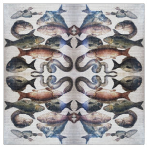TISSU COLLECTION POMPEII /POISSONS, OCÉAN - ESPACE DE VI