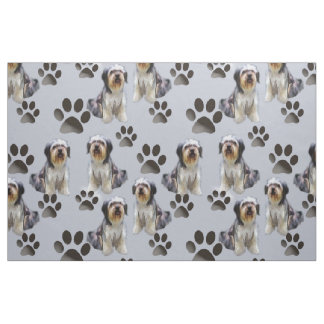 Tissu Collie barrée Toile sans fil