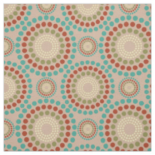Tissu Coloré Pastel Tons Cercles Motif géométrique 2