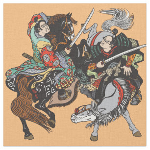 Tissu Combat des guerriers japonais samouraïs Fabric