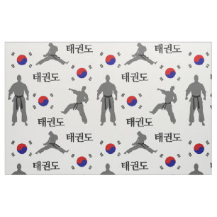 Tissu Combattant de Taekwondo Art Martial 태권도 Drapeau de