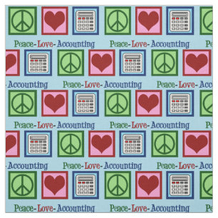 Tissu Comptabilité d'amour pour la paix