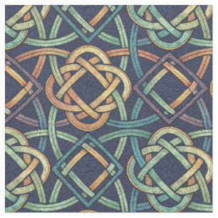 Tissu Conception abstraite d'entrelacs de nœuds celtique