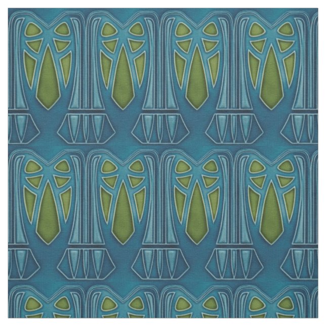 Tissu - Conception de palmiers (Échantillon)