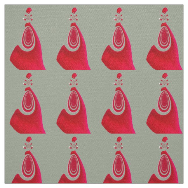 Tissu Conception de poches intelligentes rouge et gris (Échantillon)
