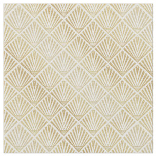 Tissu Conception d'or élégante d'art déco de paume de
