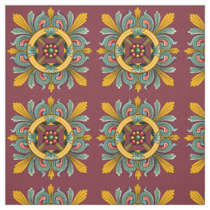 Tissu Conception victorienne de tuile de rose