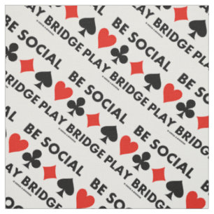 Tissu Conseils sur les quatre cartes Be Social Play Brid