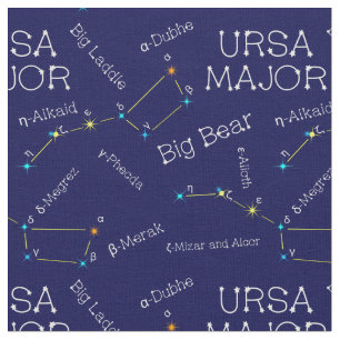 Tissu Constellation Ursa major