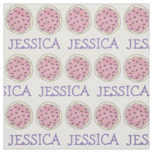 Tissu Cookie de sucre rose personnalisé avec étoffe