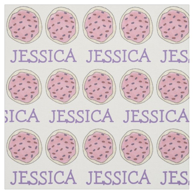 Tissu Cookie de sucre rose personnalisé avec étoffe (Échantillon)