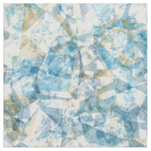 Tissu Cool moderne de Funky Retro Polygon Mosaic Motif