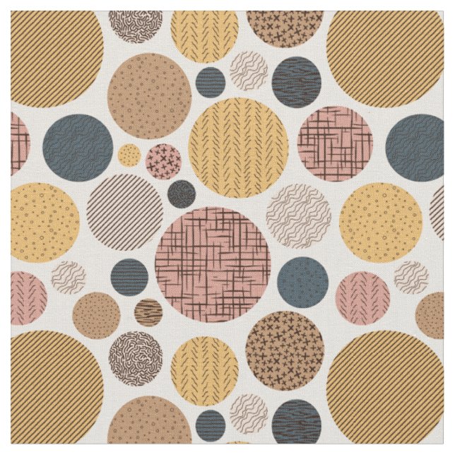 Tissu Cool Retro Mod Motif du milieu du siècle (Fermer)
