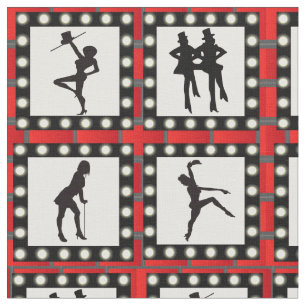 Tissu Copie de danseurs d'exposition de cabaret de danse