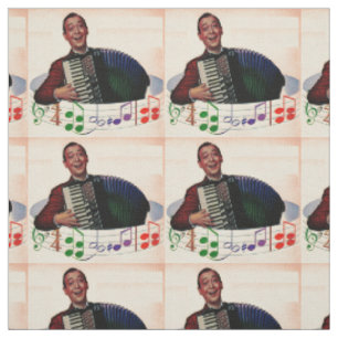 Tissu copie de joueur d'accordéon