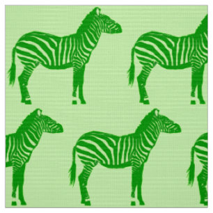 Tissu Copie de zèbre - nuances de vert de chaux