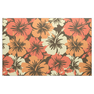 Tissu Copie florale hawaïenne de chemise de ketmie