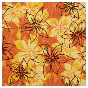 Tissu Copie hawaïenne de chemise de Camo de ketmie