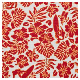 Tissu Copie hawaïenne de chemise de ketmie de Pareau de