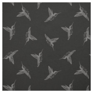 Tissu Copie jetée en l'air par noir planante de colibri