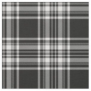 Tissu Copie noire et blanche royale de tartan de Stewart