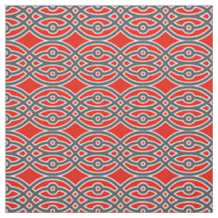 Tissu Copie, rouge, gris et blanc de kimono