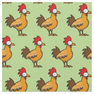 Tissu coq de poulet d'asile de fous