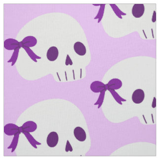 Tissu coquette halloween mignon noeud papillon crâne