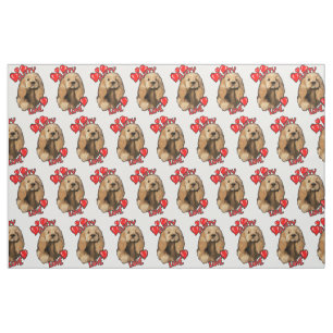 Tissu Coquillage d'amour des chiots