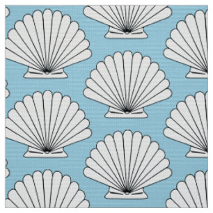 Tissu Coquillages de coquillages Beach House