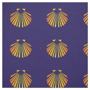 Tissu Coquille de Saint-Jacques de Camino-Santiago