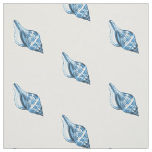 Tissu Coquille mer marine mer mer bleu