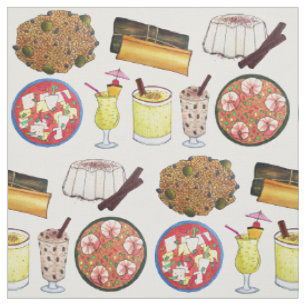 Tissu Coquito alimentaire portoricain Pasteles Arroz con