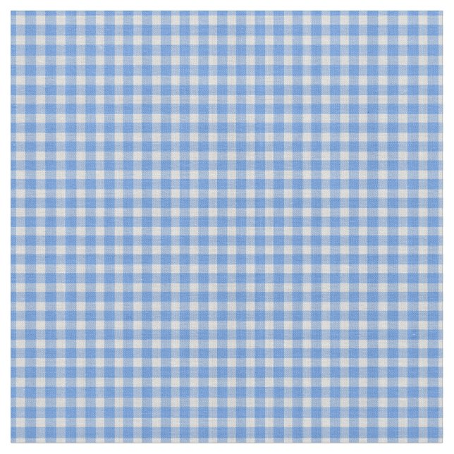 Tissu Cornflower Blue Gingham Check Pattern  (Fermer)