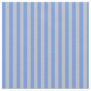 Tissu Cornflower Blue & Grey Lines/Stripes Motif